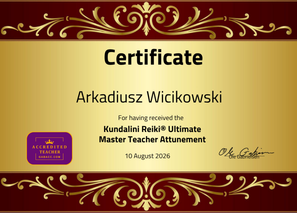 O mnie kundalini reiki cert
